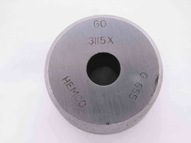 .3115 CLASS X MASTER PLAIN BORE RING GAGE .3125 -.0010 UNDERSIZE 5/16 8 mm - MW3782AH5