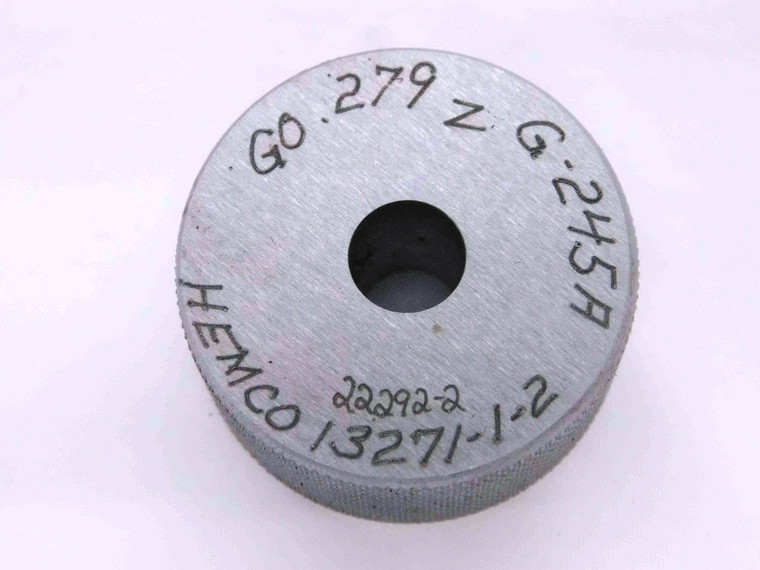 .2790 CLASS Z MASTER PLAIN BORE RING GAGE .2813 -.0023 UNDERSIZE 9/32 7 mm .279 - MW3784AH5