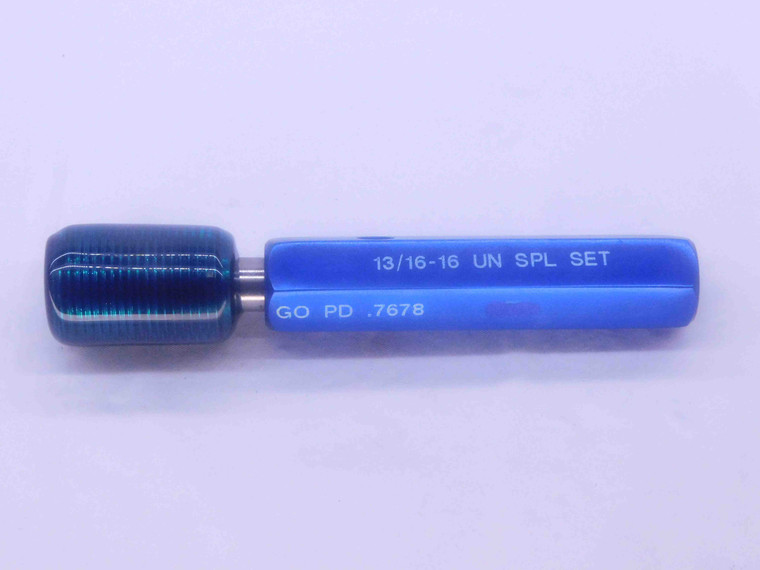 13/16 16 UN SPECIAL SET THREAD PLUG GAGE .8125 GO ONLY P.D. = .7678 CHECK - DW33963CT4