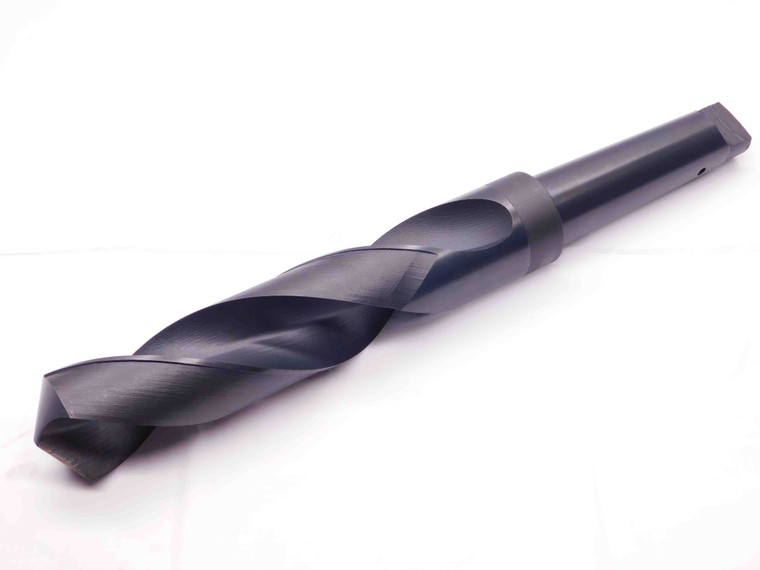 2 1/4 O.D. BLACK OXIDE HSS TWIST DRILL BIT MORSE TAPER #5 SHANK 2.25 MT5 USA