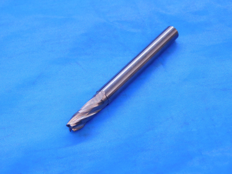 NICHOLSON ABOUT .175 - .220 O.D. TAPERED CARBIDE END MILL 1/4 SHANK 4 FL P2132