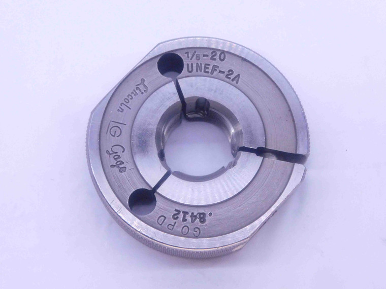 BUDGET 7/8 20 UNEF 2A THREAD RING GAGE .875 .8750 GO ONLY P.D. = .8412 - DW33986LVR