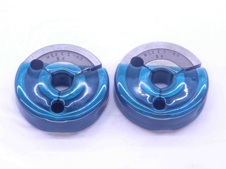 M12 X 1 6g BEFORE PLATE THREAD RING GAGES 12 1.0 GO NO GO P.D.'S = .4450 & .4404 - DW33996CT4