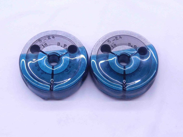5/16 24 BEFORE PLATE THREAD RING GAGES .3125 GO NO GO P.D.'S = .2827 & .2794 - DW34010CT4