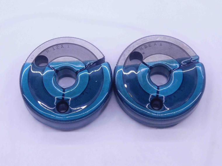 M12 X 1 SPECIAL THREAD RING GAGES 12 1.0 GO NO GO P.D.'S = 11.303 & 11.187 - DW34011CT4