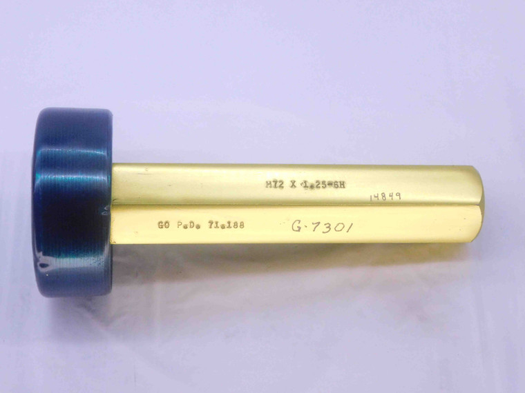 M72 X 1.25 6H METRIC THREAD PLUG GAGE 72 GO ONLY P.D. = 71.188 INSPECTION - DW34019AD5
