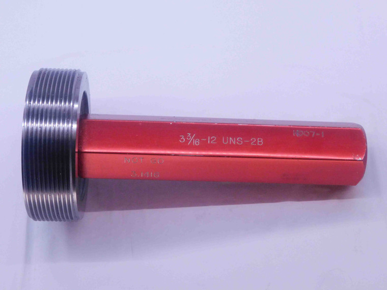 3 3/16 12 UNS 2B THREAD PLUG GAGE 3.1875 NO GO ONLY P.D. = 3.1416 INSPECTION - DW34020AD5