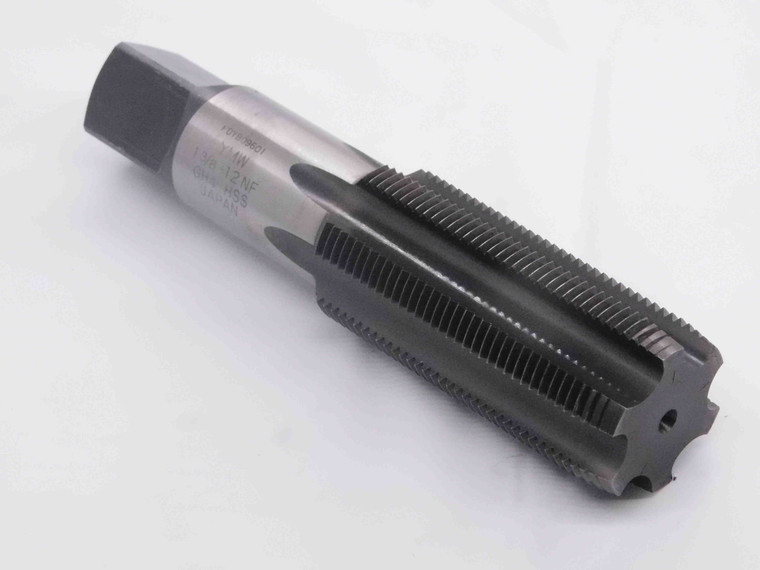 YMW 1 3/8 12 NF GH4 HSS PLUG TAP 6 STRAIGHT FLUTE 1.375 UNF THREADING - MW3962BF4