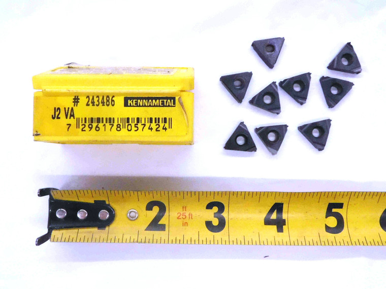 9pcs KENNAMETAL LT-16ER20UN KC5025 CARBIDE LAYDOWN THREADING INSERTS 20 PITCH - MW3996CT4