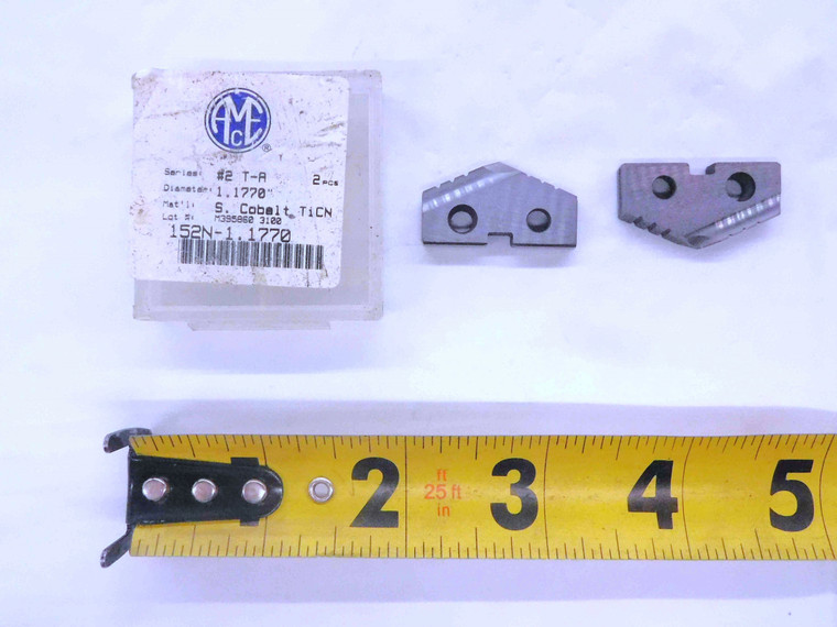 2pcs AMEC 152N-1.1770 #2 T-A 1.770" TiCN COBALT SPADE DRILL INSERT SERIES #2 T-A - MW4002CT4