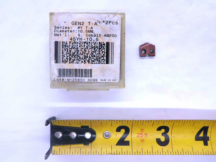 1pc AMEC 45YH-10.5 SUPER COBALT AM200 HSS SPADE INSERT SERIES #Y T-A GEN2 10.5mm - MW4003CT4