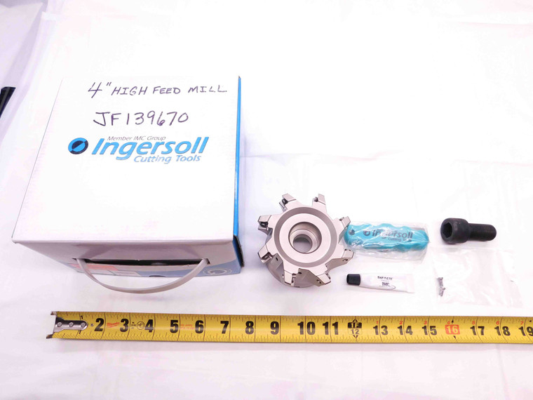 INGERSOLL 4" O.D. COOLANT FACE MILL 5M6P-40R01 1 1/2 PILOT HOLDS 8 INSERTS 4.0 - BR9470CG4
