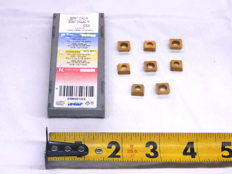 8pcs NEW ISCAR SDMT 32AD-N IC635 CARBIDE MILLING INSERTS SDMT 0903AD-N - MW4111CT4