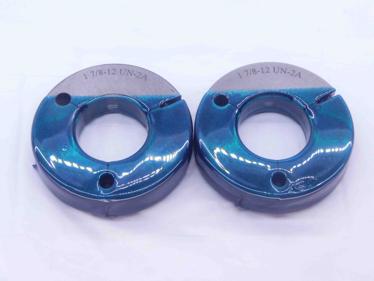 1 7/8 12 UN 2A VERMONT THREAD RING GAGES 1.875 GO NO GO P.D.'S = 1.8191 & 1.8131 - DW34160CT4