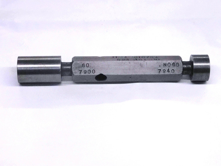 .7900 & .7940 PIN PLUG GAGE GO NO GO .7969 -.0029 OVERSIZE 51/64 20 mm .790 .794 - MW4164LVR