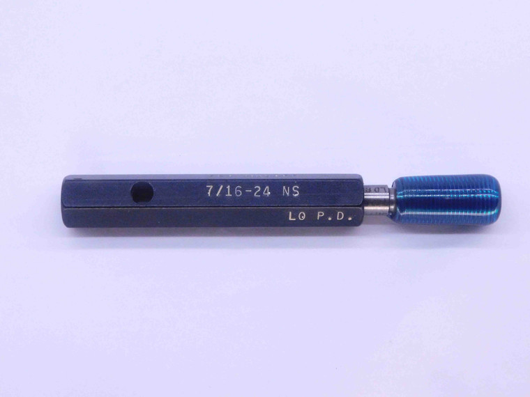 7/16 24 NS SET THREAD PLUG GAGE .4375 NO GO ONLY P.D. = .4068 INSPECTION GAGE - DW34217CT4