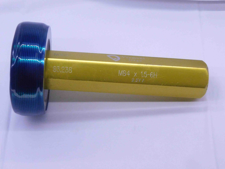 M84 X 1.5 6H METRIC VERMONT THREAD PLUG GAGE 84 NO GO ONLY P.D. = 83.238 CHECK - DW34245AD5