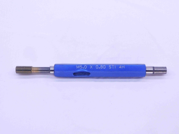 M5 X .8 4H STI HELICOIL THREAD PLUG GAGE 5 0.8 GO NO GO P.D.'S = 5.520 & 5.577 - DW34279AX5