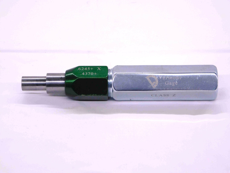 .4370 & .6245 CL X PIN PLUG GAGE GO NO GO .4375 -.0005 7/16 11 .437 INSPECTION - MW4239LVR