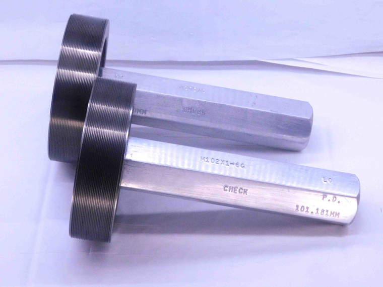 M102 X 1 6g SPECIAL SET THREAD PLUG GAGE 102 1.0 GO NO GO = 101.350 & 101.181 6h - DW34318AY5