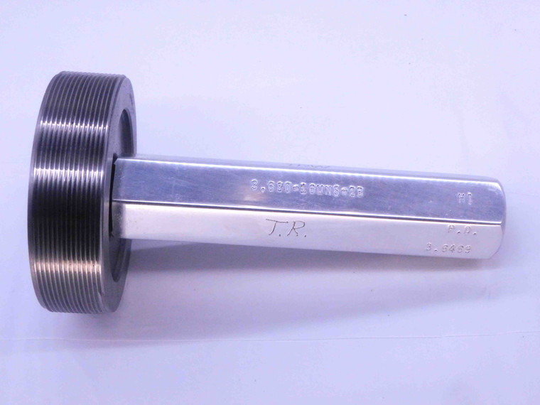 3.680 16 UNS 2B THREAD PLUG GAGE 3.68 3.6800 NO GO ONLY P.D. = 3.6469 CHECK - DW34330AY5