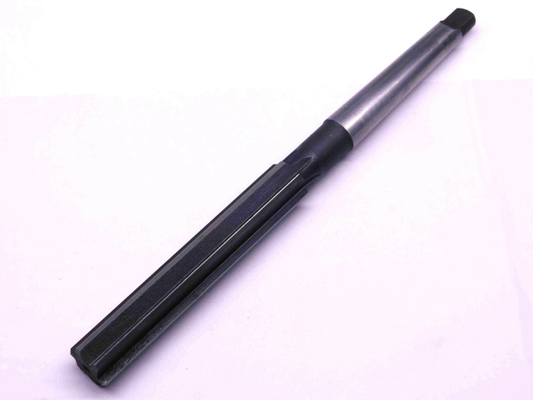 0.563 OD HSS REAMER MT1 SHANK 6 FL .563 .5630 9/16 .5625 +.0005 OVERSIZE - CL0329BD4