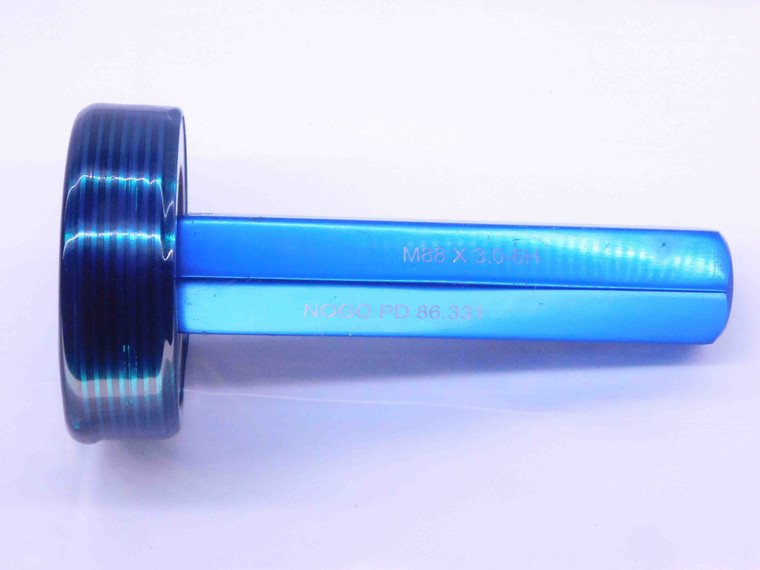 M88 X 3 6H METRIC THREAD PLUG GAGE 88 3.0 NO GO ONLY P.D. = 86.331 INSPECTION - DW34363CE4