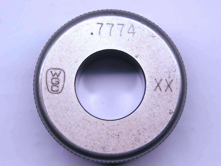 .7774 CL XX MASTER PLAIN BORE RING GAGE .7813 -.0039 UNDERSIZE 25/32 19.746 mm - CL0381AG5
