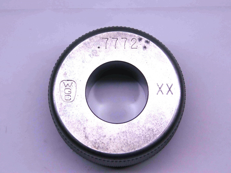 .7772 CL XX MASTER PLAIN BORE RING GAGE .7813 -.0041 UNDERSIZE 25/32 19.741 mm - CL0382AG5