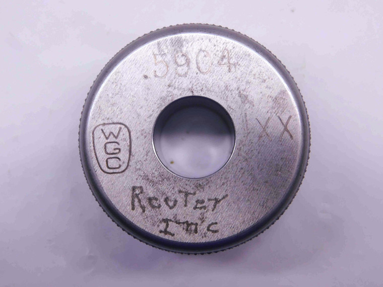 .5904 CLASS XX MASTER PLAIN BORE RING GAGE .5938 -.0034 UNDERSIZE 19/32 15 mm - CL0399AG5