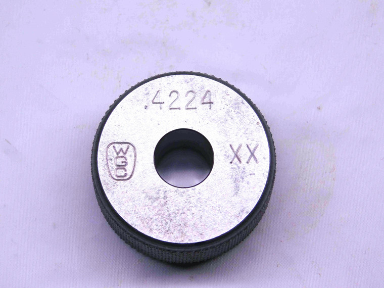 .4224 CL XX MASTER PLAIN BORE RING GAGE .4219 +.0005 UNDERSIZE 27/64 10.729 mm - CL0401AG5