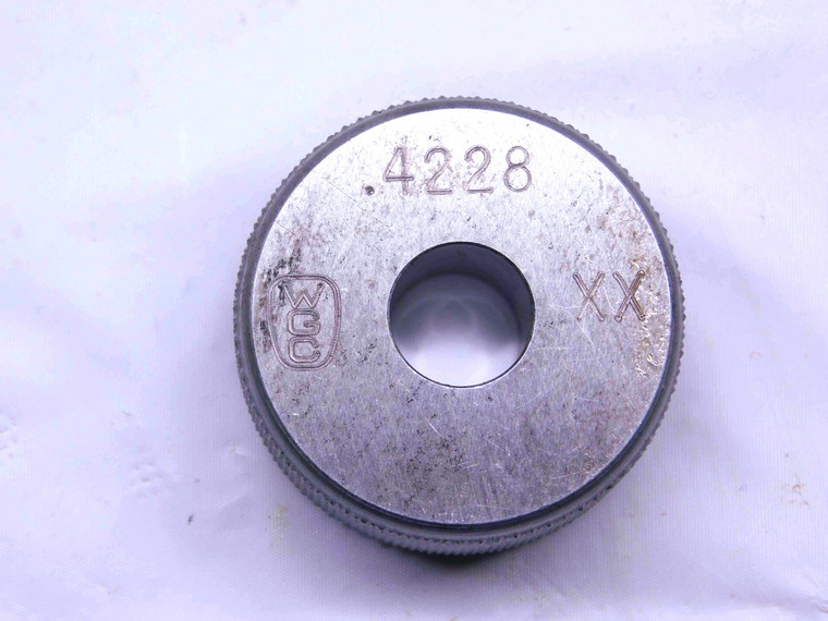 .4228 CL XX MASTER PLAIN BORE RING GAGE .4219 +.0009 UNDERSIZE 27/64 10.739 mm - CL0402AG5