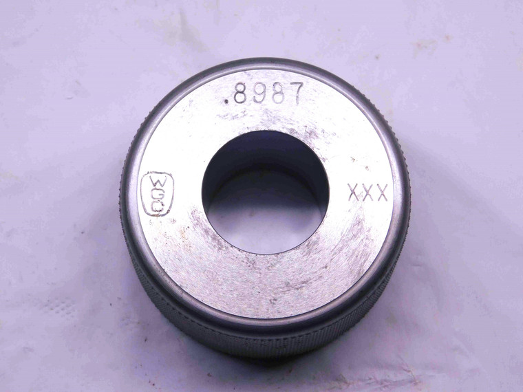 .8987 CLASS XXX MASTER PLAIN BORE RING GAGE .9063 -.0076 UNDERSIZE 29/32 23 mm - CL0428AG5