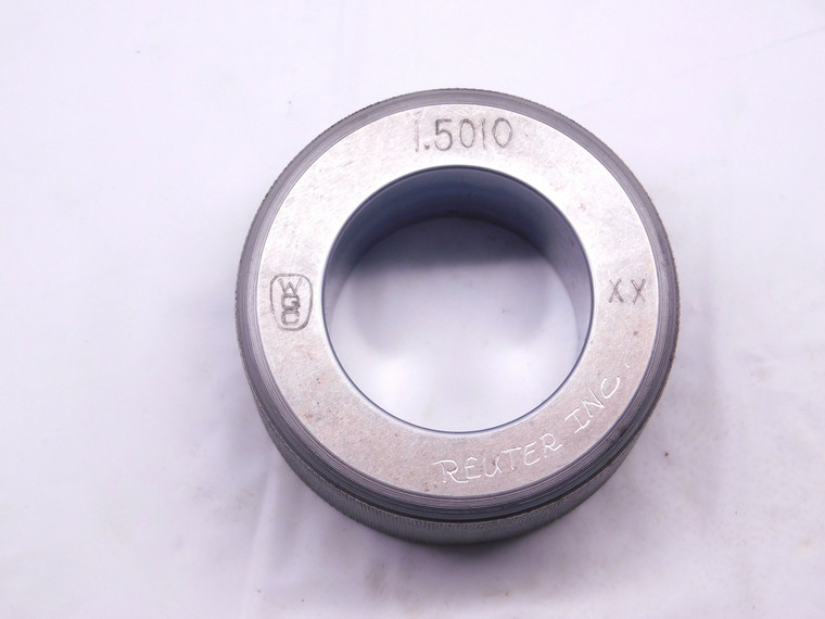 1.5010 CL XX MASTER PLAIN BORE RING GAGE 1.5000 +.0010 1 1/2 38 mm 1.501 - CL0466AG5