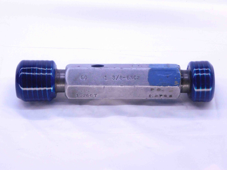 1 3/8 6 NC 2 THREAD PLUG GAGE 1.375 GO NO GO P.D.'S = 1.2667 & 1.2768 UNC-2 - DW34463AG5