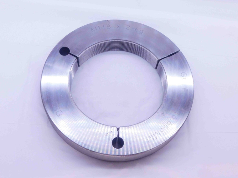M118 X 2 6g METRIC THREAD RING GAGE 118 2.0 GO ONLY P.D. = 116.663 INSPECTION - DW34534AP5