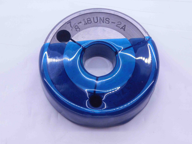 7/8 18 UNS 2A THREAD RING GAGE .875 .8750 GO ONLY P.D. = .8375 INSPECTION CHECK - DW34541CT4