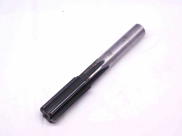 0.594 OD HSS CHUCKING REAMER 6 FL .594 .5940 19/32 .5938 +.0002 OVERSIZE 15 mm - CL0619BD4