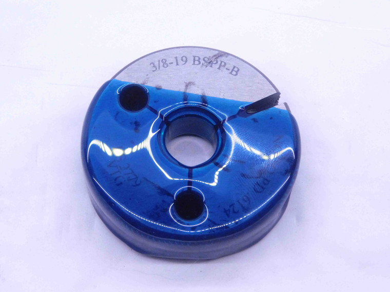 3/8 19 BSPP B VERMONT PIPE THREAD RING GAGE .375 NO GO ONLY PD .6124 (15.556 mm) - DW34604LVR