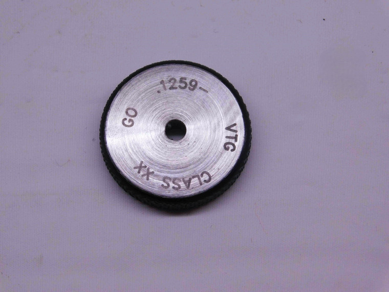 .1259 CLASS XX MASTER PLAIN BORE RING GAGE .1250 +.0009 OVERSIZE 1/8 3 mm - CL0740OB4