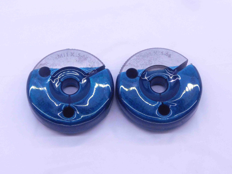 M11 X .5 6g VERMONT THREAD RING GAGES 11 0.5 GO NO GO P.D.'S = 10.655 & 10.568 - DW34664BD5