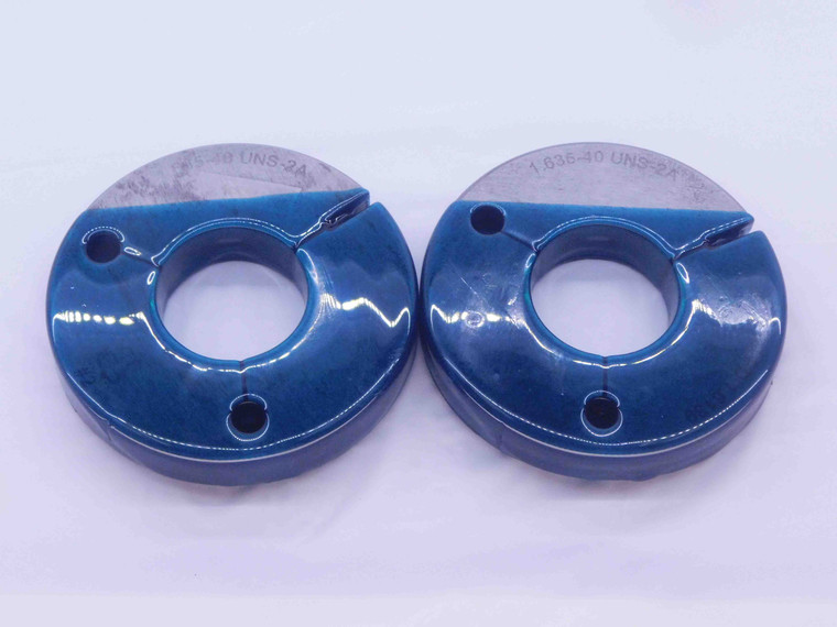 1.635 40 UNS 2A VERMONT THREAD RING GAGES GO NO GO P.D.'S = 1.6177 & 1.6139 - DW34672BD5