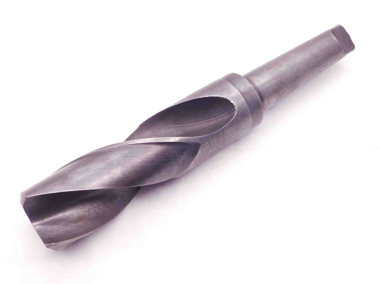 2 1/2 O.D. HSS FLAT BOTTOM TWIST DRILL BIT MORSE TAPER #5 SHANK 2.5 MT5