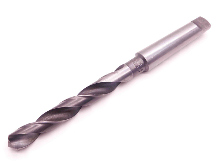 W&B 47/64 O.D. HSS TWIST DRILL BIT MORSE TAPER #3 SHANK 5 5/8 LOC .7343 MT3 - BR9745CM4