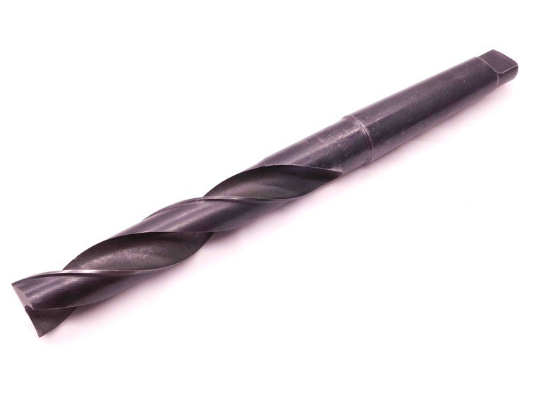 1 11/64 O.D. HSS FLAT BOTTOM TWIST DRILL BIT MORSE TAPER #4 SHANK 1.1718 MT4 - BR9771CM4