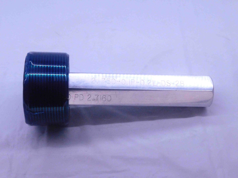 2 3/4 10 UNS 2B DOUBLE LEAD SPECIAL THREAD PLUG GAGE 2.75 GO ONLY PD = 2.7160 - DW34865AP5