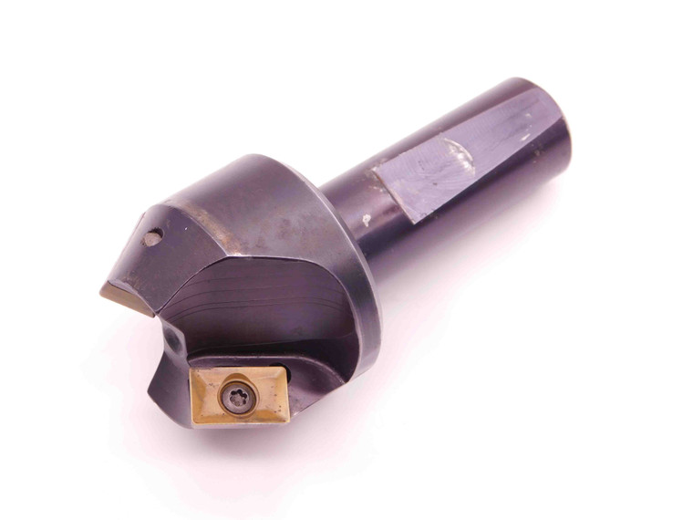 KYOCERA 1" DIA. INDEXABLE CHAMFER END MILL CM-1000-30 3/4 SHANK 2 FLUTE 1.0 - BR9847BL5