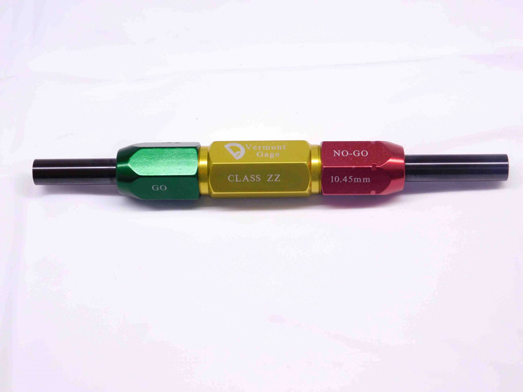 10.250 & 10.450 CL ZZ mm PIN PLUG GAGE GO NOGO 10.500 -.050 11 .4035 10.25 10.45 - DM0011OB4