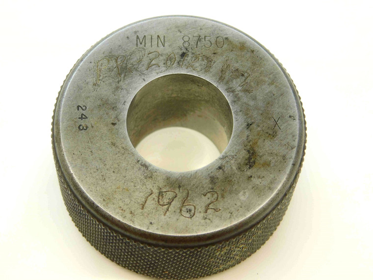 .8750 CLASS X MASTER PLAIN BORE RING GAGE ONSIZE 7/8 22.225 mm .875 CHECK - RF0003LVR
