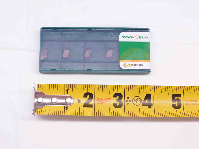 5pcs TOOL FLO FLT-2R AC3R TiAlN CARBIDE INSERTS 8-36 EXT, 7-20 INT TPI TOP NOTCH - DM0083TFLO